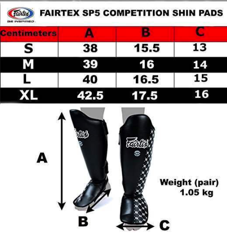 FAIRTEX - Competition Shin Guards - YELLOW (SP5)