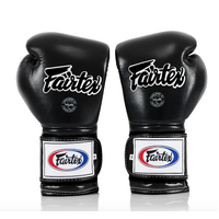 FAIRTEX - "Heavy Hitter" Mexican Style Boxing Gloves (BGV9) - Black/White-12oz