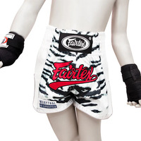 FAIRTEX - "White Tiger" Kids Muay Thai Shorts (BSK2103) - 4-6yrs