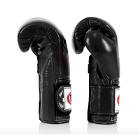 FAIRTEX - "Heavy Hitter" Mexican Style Boxing Gloves (BGV9) - Black/White-12oz