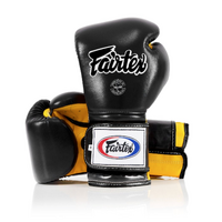 FAIRTEX - "Heavy Hitter" Mexican Style Boxing Gloves (BGV9) - Black/White-12oz