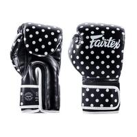 FAIRTEX - Black Polka Dot Boxing Gloves (BGV14BP)