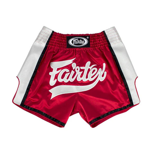 FAIRTEX - Red/White Slim Cut Muay Thai Boxing Shorts (BS1704) - Small